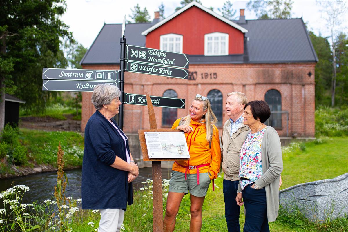 Historiske og idylliske Eidsfoss - Klikk for stort bilde