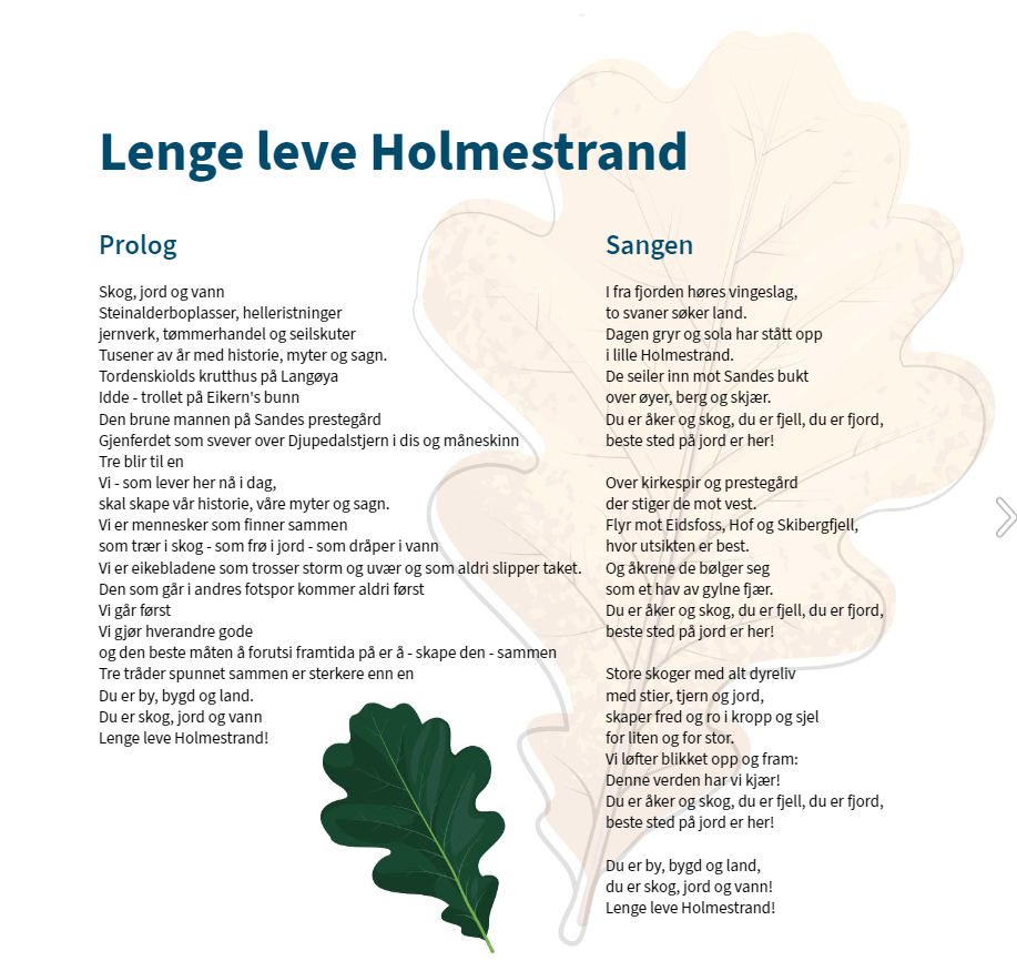 Lenge leve Holmestrand - Klikk for stort bilde