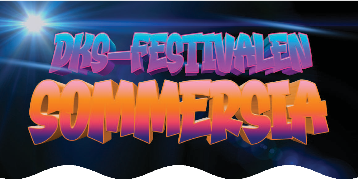 Logo med skrift DKS-festivalen Sommersia - Klikk for stort bilde