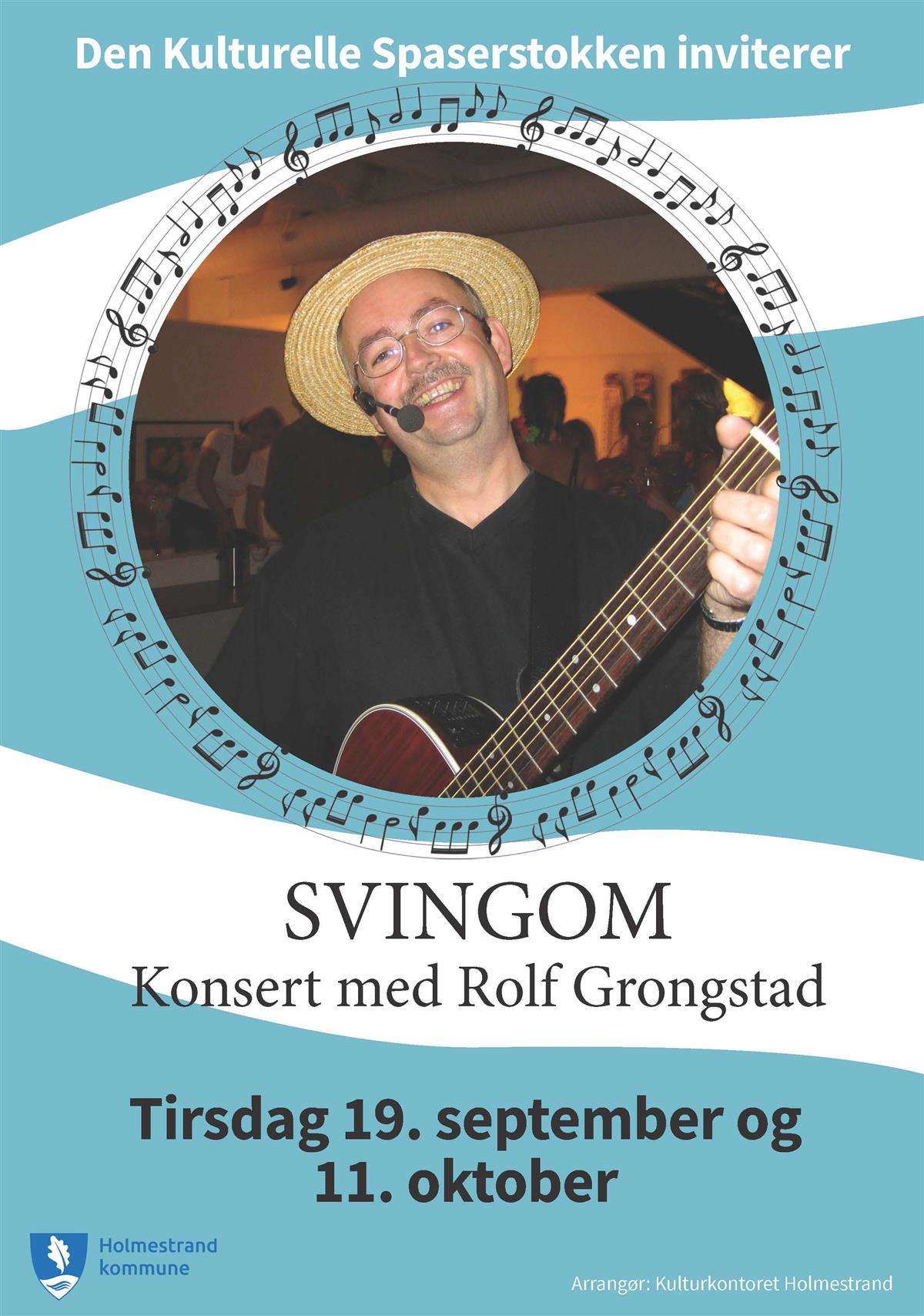 plakat konsert Rolf Grongstad - Klikk for stort bilde